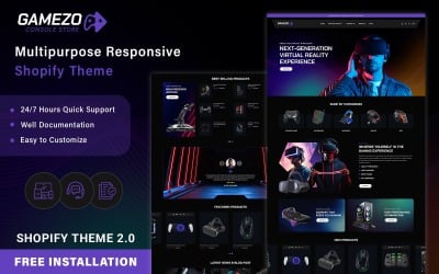 Gamezo - Responsive Shopify Theme for eCommerce