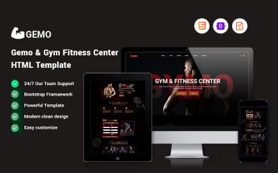 Gemo - Modèle de site web pour centre de remise en forme