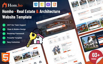 Homho - Plantilla web de arquitectura inmobiliaria