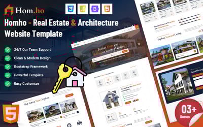 Homho - Real Estate Architecture Website Template