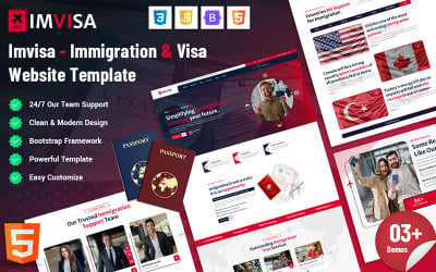 Imvisa - Bevándorlási Vízum Szolgáltatások Weboldal Sablon