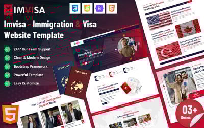 Imvisa - Immigration Visa Services Website Template