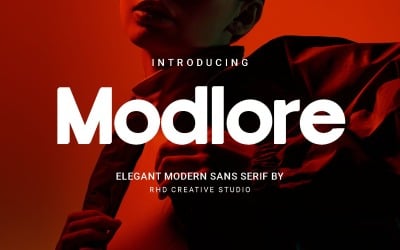 Modloree - Elegante font Sans Serif moderno