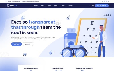 Presma - Eye Care Website Template