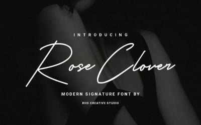Rose Cloverr - Carattere moderno con firma