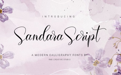 Sandara Scriptt: un carattere calligrafico moderno