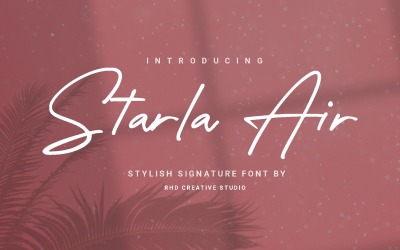 Starlaa Air - Stylish Signature Font