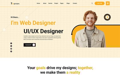 Tristan - Personal Portfolio Website Template
