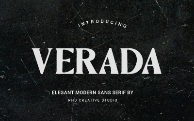 VERADAA: elegante carattere moderno Sans Serif