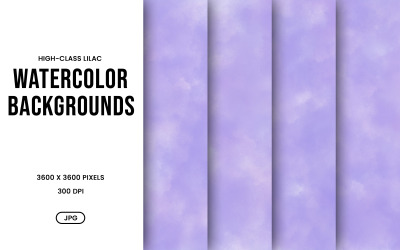 Ensemble de fonds aquarelle – Papier numérique abstrait lilas élégant, collection de textures