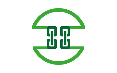 Abstract Chain Circle Logo for Technology and Connection Network