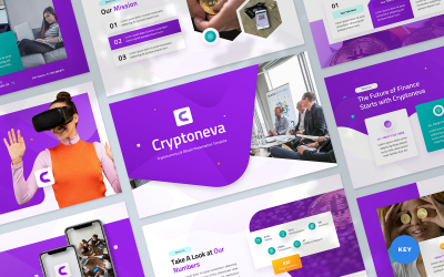 Cryptocurrency Cryptoneva Presentation Apple Keynote Template