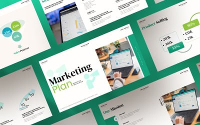 Marketingplan, presentatiesjabloon