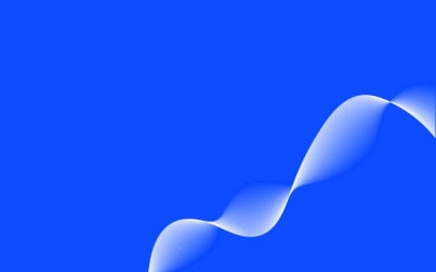 Abstract Blue Wave Ribbon Background — Modern Fluid Design for Technology and Creative Projects