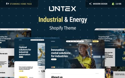 Ap Untex – Shopify-thema voor de industriële en energiesector