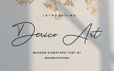 Deerico Art - Modern Signature Font