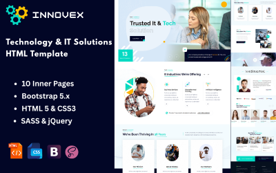 Innovex – Technológiai és IT megoldások HTML sablon