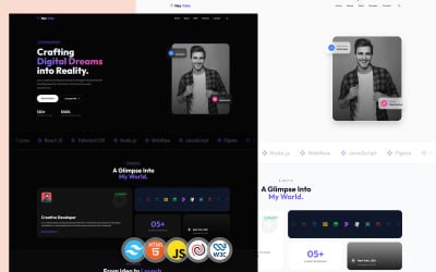 NexFolio | Premium Creative Portfolio Tailwindcss , HTML, Template