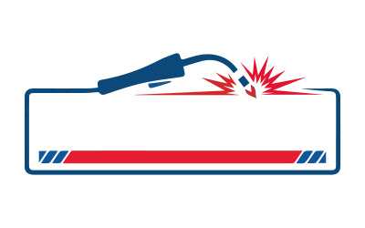 Welding Torch Logo for Industrial and Metal Work Service