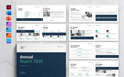 Annual Report Template  Landscape