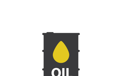 Barrel Oil Icon Design Vector Template – Crude Oil Symbol for Energy and Petroleum Industry Graphics