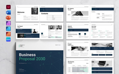 Business Proposal Template Landscape -24pages