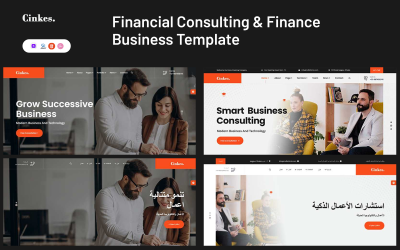 Cinkes - Шаблон для фінансового консалтингу та фінансового бізнесу