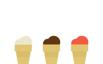 Doppio gelato classico in coppetta di cialda