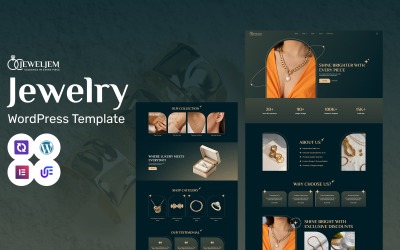 JewelJem - Elegancki butik jubilerski z motywem WooCommerce WordPress Elementor