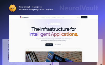 NeuralVault - Enterprise AI SaaS HTML5 Landing Page