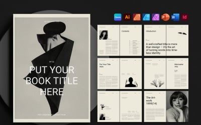 Sjabloon voor de lay-out van een boektitel