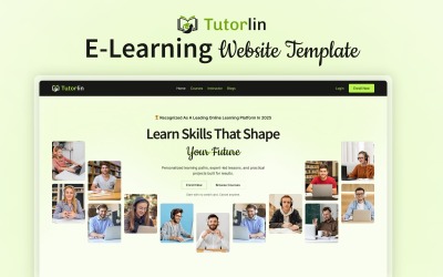 Tutorlin – Online-Kurs- und Bildungs-Elementor-Vorlage