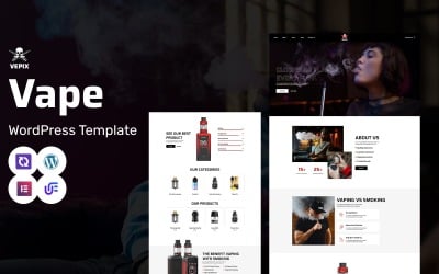 Vepix - sklep z waporyzatorami i e-liquidami, motyw WooCommerce WordPress Elementor