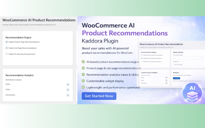 AI Product Recommendations for WooCommerce – Smart Upsell &amp;amp; Cross-Sell Plugin by Kaddora