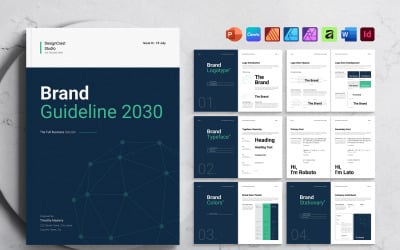 Brand Guidelines Template - 24pages