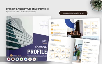 Portfolio dell&amp;#39;agenzia di branding - Brochure Square