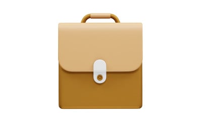 Briefcases icon 3d vector render