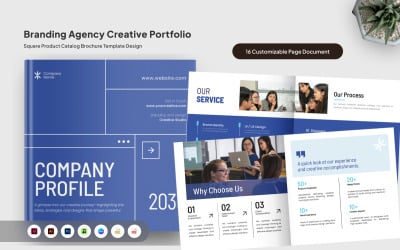 Portfolio d&amp;#39;agence créative Brochure Square