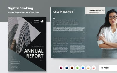 Digital Banking Annual Report Brochure Template V1