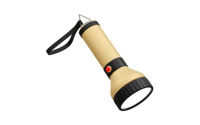Ficklampa ikon 3d illustration rendering
