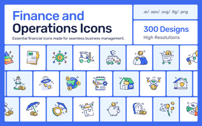 Finance and Operations Icons Bundle