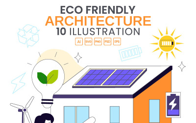 10 Eco Friendly Architecture Illustration