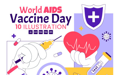10 World AIDS Vaccine Day Illustration