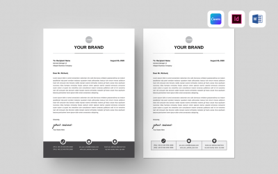 Letterhead Template | Canva, MS Word, InDesign