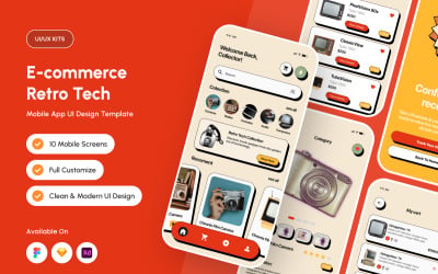 Neonova - E-commerce Retro Tech Mobile App