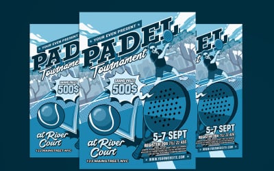 Padel Tournament Flyer Poster