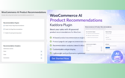 Рекомендации товаров с помощью ИИ для WooCommerce – плагин для интеллектуальных дополнительных и перекрестных продаж от Kaddora