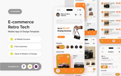 Retro Tech E-commerce UI Kit