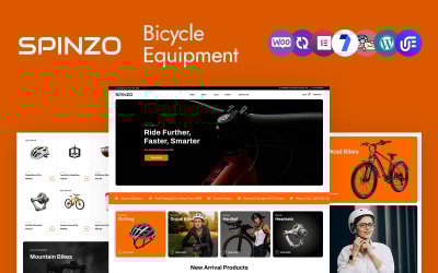 Spinzo -  Bicycle Equipment Shop WooCommerce WordPress Theme