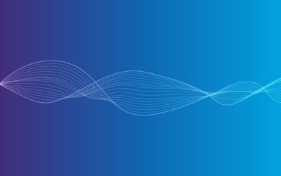 Abstract Digital Wave Background With Dotted Sound Waves And Tech Gradient For Modern Design